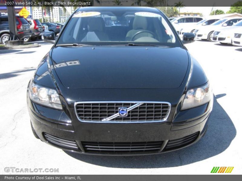 Black / Dark Beige/Quartz 2007 Volvo S40 2.4i