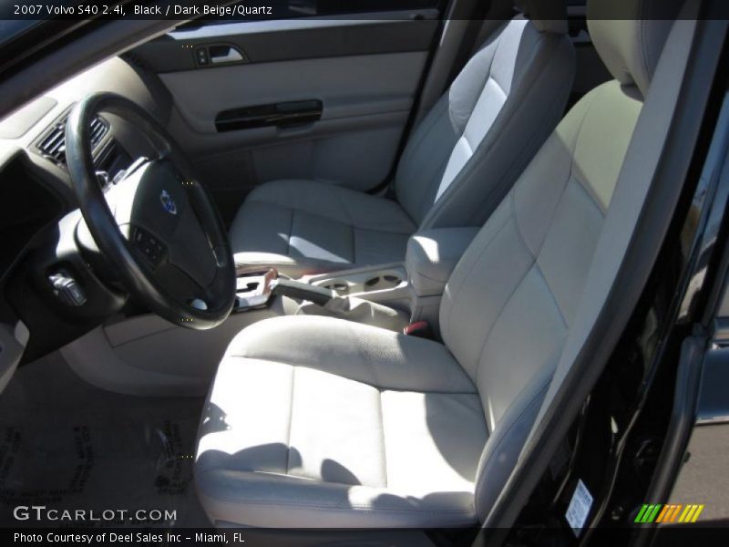 Black / Dark Beige/Quartz 2007 Volvo S40 2.4i