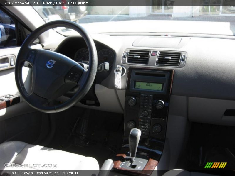 Black / Dark Beige/Quartz 2007 Volvo S40 2.4i