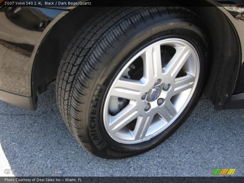 Black / Dark Beige/Quartz 2007 Volvo S40 2.4i