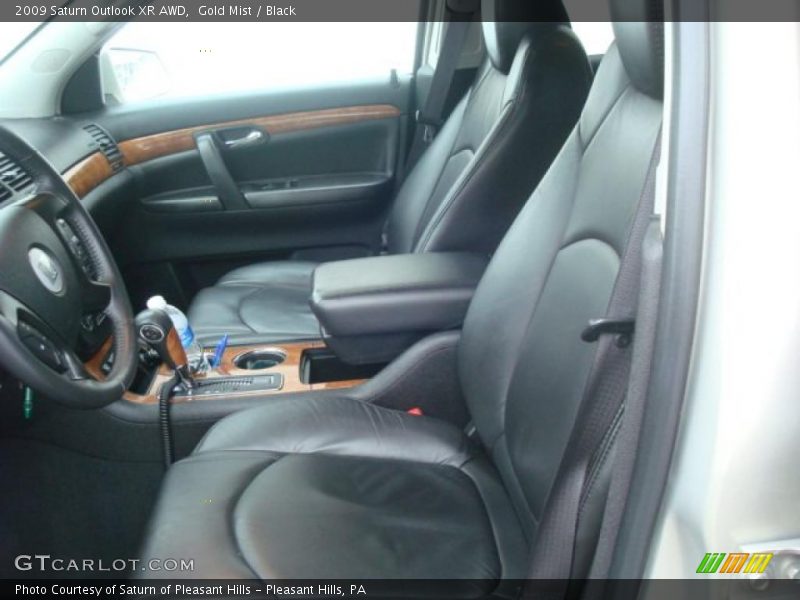 Gold Mist / Black 2009 Saturn Outlook XR AWD