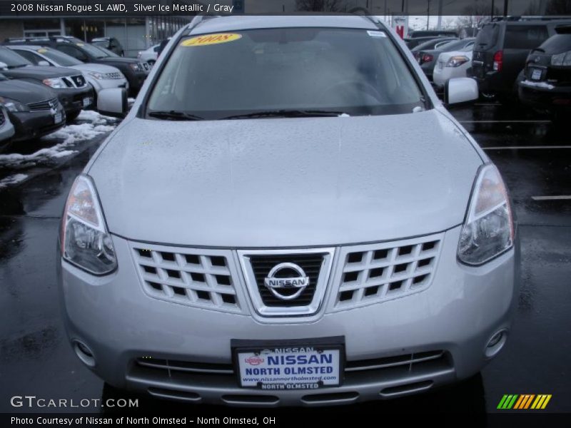 Silver Ice Metallic / Gray 2008 Nissan Rogue SL AWD