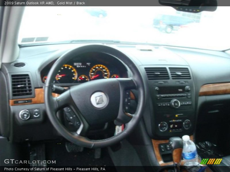 Gold Mist / Black 2009 Saturn Outlook XR AWD