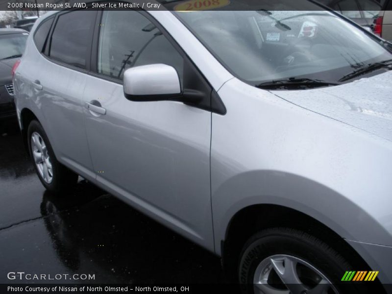 Silver Ice Metallic / Gray 2008 Nissan Rogue SL AWD