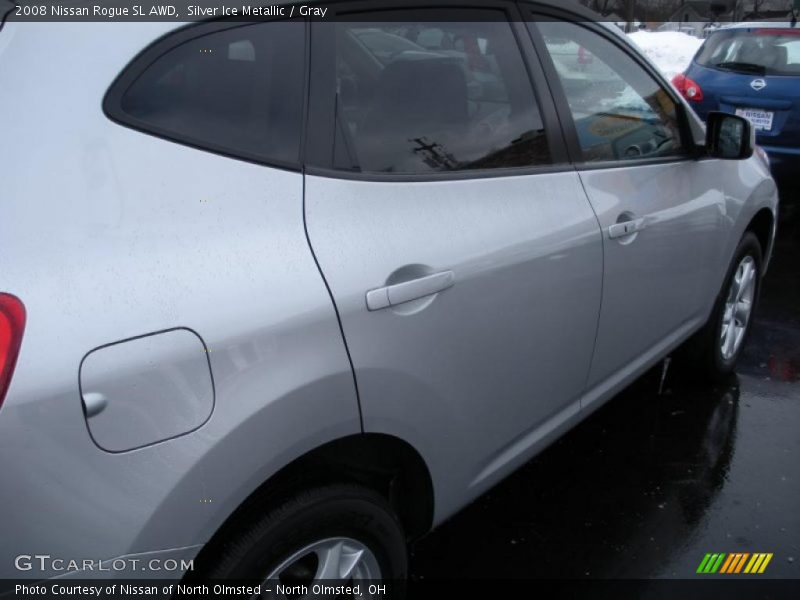 Silver Ice Metallic / Gray 2008 Nissan Rogue SL AWD