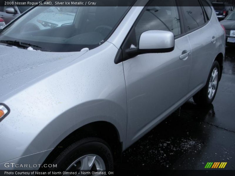 Silver Ice Metallic / Gray 2008 Nissan Rogue SL AWD