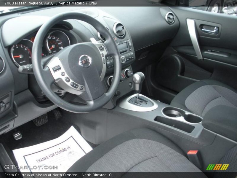 Silver Ice Metallic / Gray 2008 Nissan Rogue SL AWD