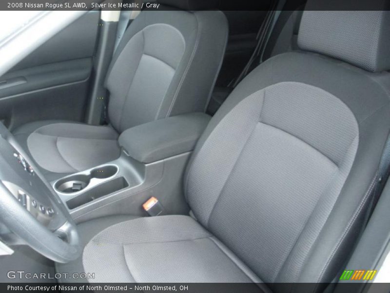 Silver Ice Metallic / Gray 2008 Nissan Rogue SL AWD