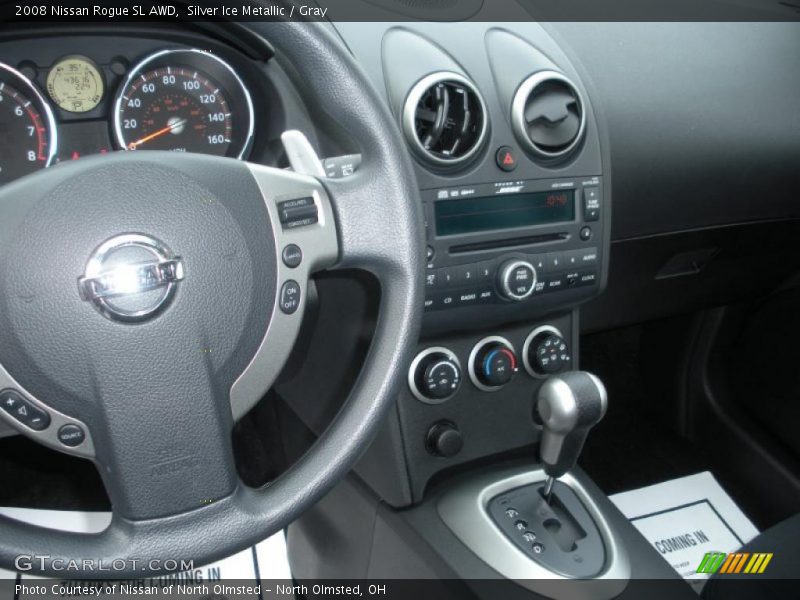 Silver Ice Metallic / Gray 2008 Nissan Rogue SL AWD