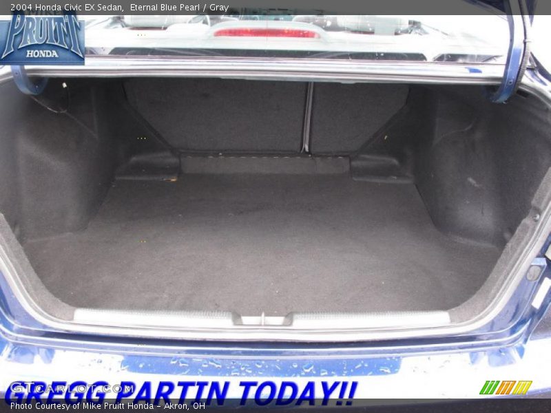 Eternal Blue Pearl / Gray 2004 Honda Civic EX Sedan