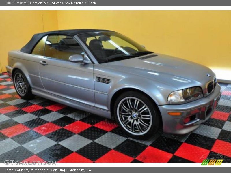 Silver Grey Metallic / Black 2004 BMW M3 Convertible