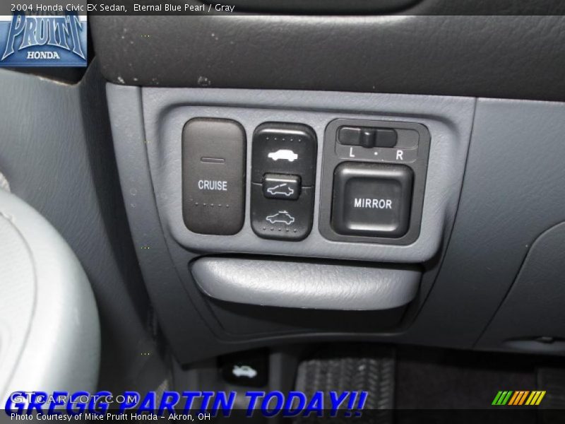 Eternal Blue Pearl / Gray 2004 Honda Civic EX Sedan