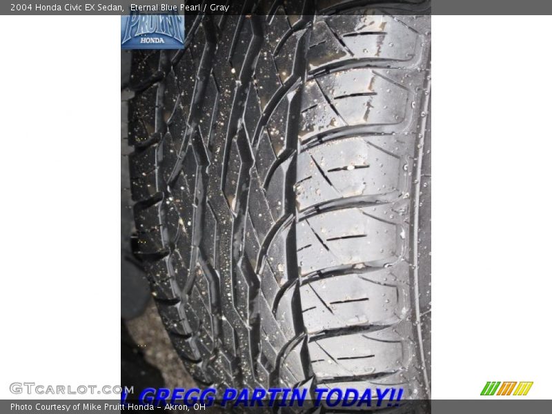 Eternal Blue Pearl / Gray 2004 Honda Civic EX Sedan