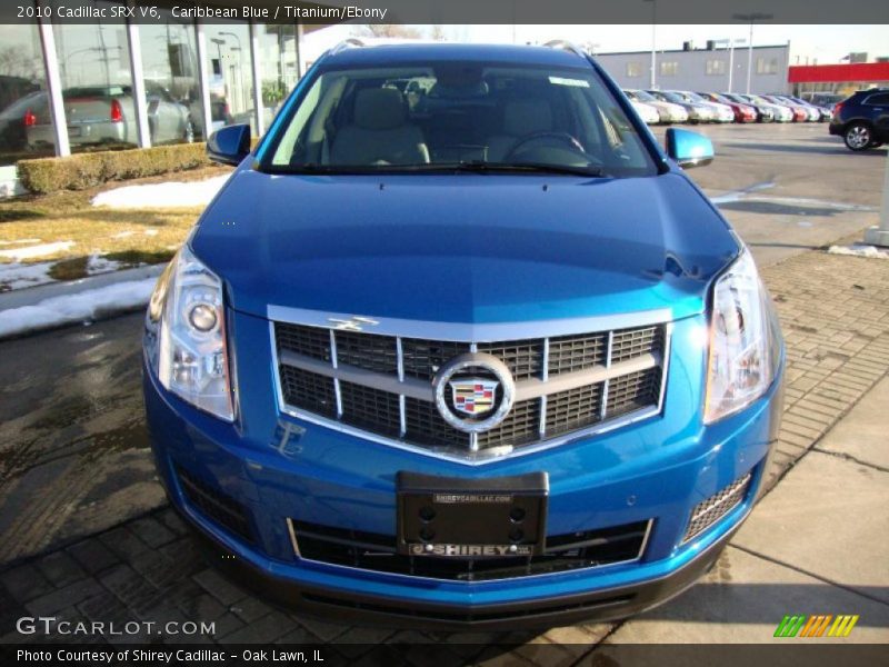 Caribbean Blue / Titanium/Ebony 2010 Cadillac SRX V6