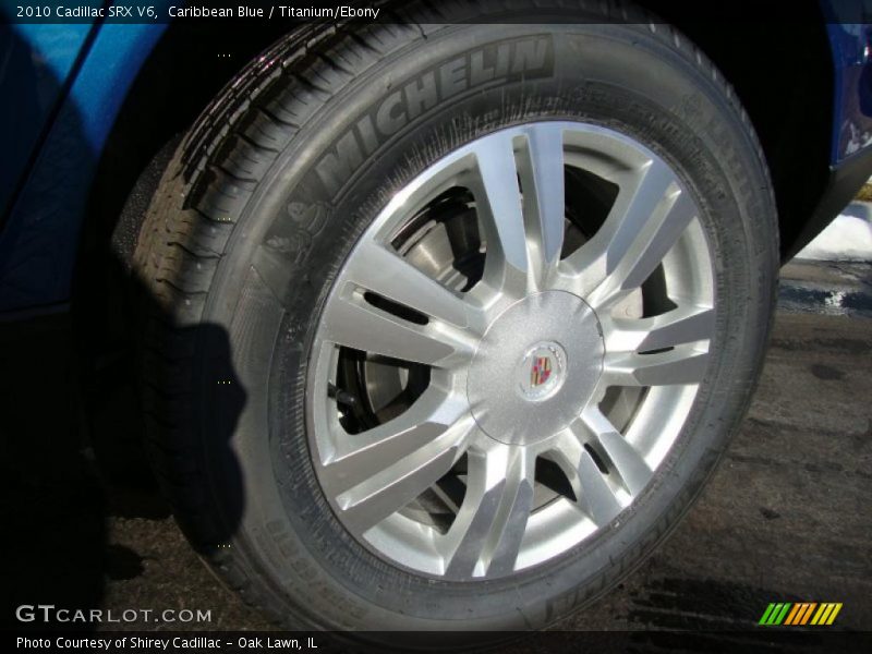 Caribbean Blue / Titanium/Ebony 2010 Cadillac SRX V6
