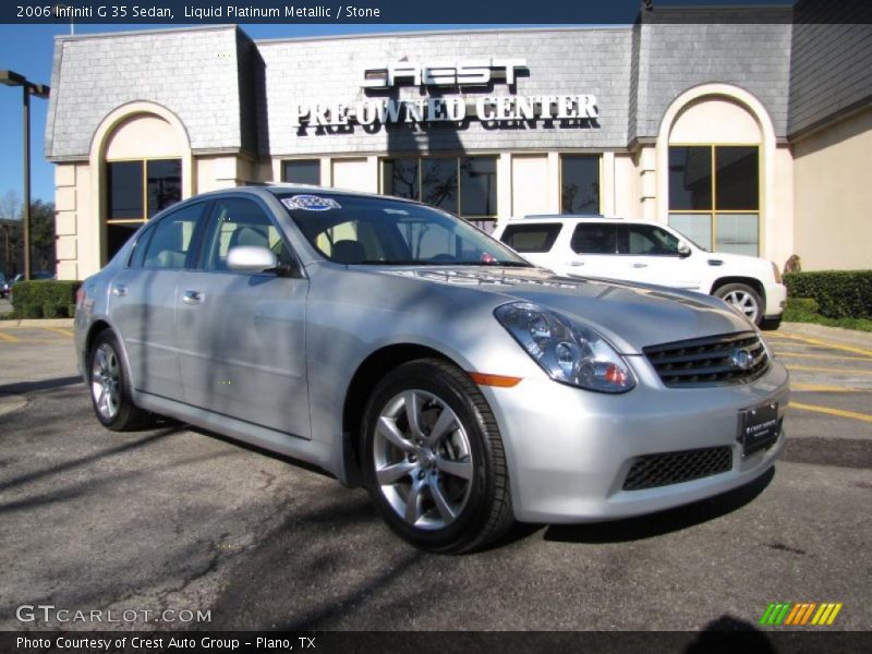 Liquid Platinum Metallic / Stone 2006 Infiniti G 35 Sedan