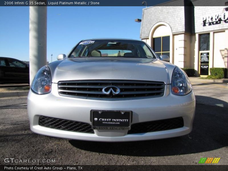 Liquid Platinum Metallic / Stone 2006 Infiniti G 35 Sedan