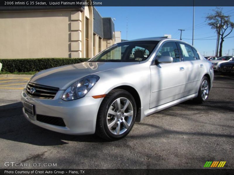 Liquid Platinum Metallic / Stone 2006 Infiniti G 35 Sedan