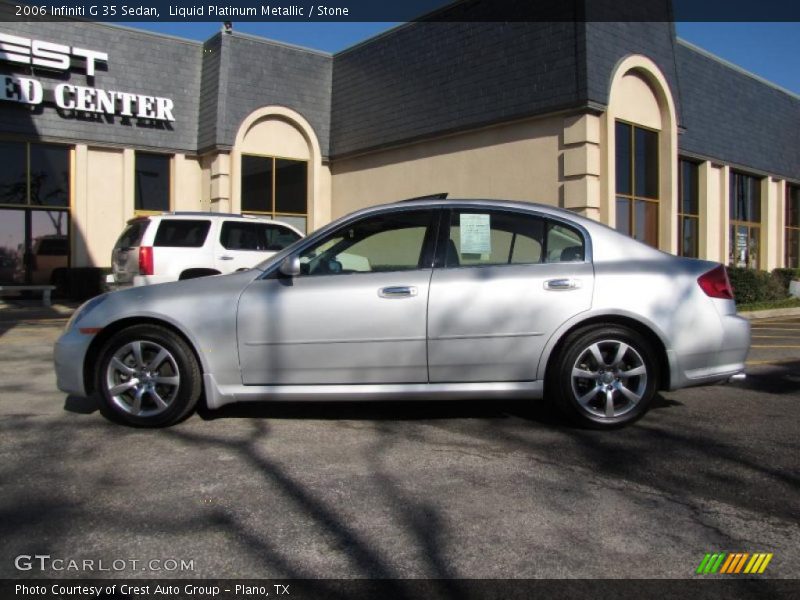 Liquid Platinum Metallic / Stone 2006 Infiniti G 35 Sedan
