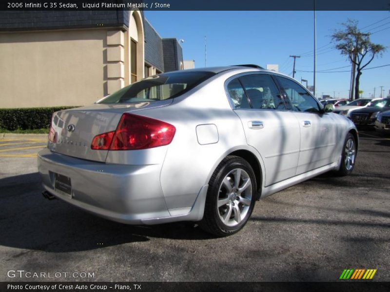Liquid Platinum Metallic / Stone 2006 Infiniti G 35 Sedan