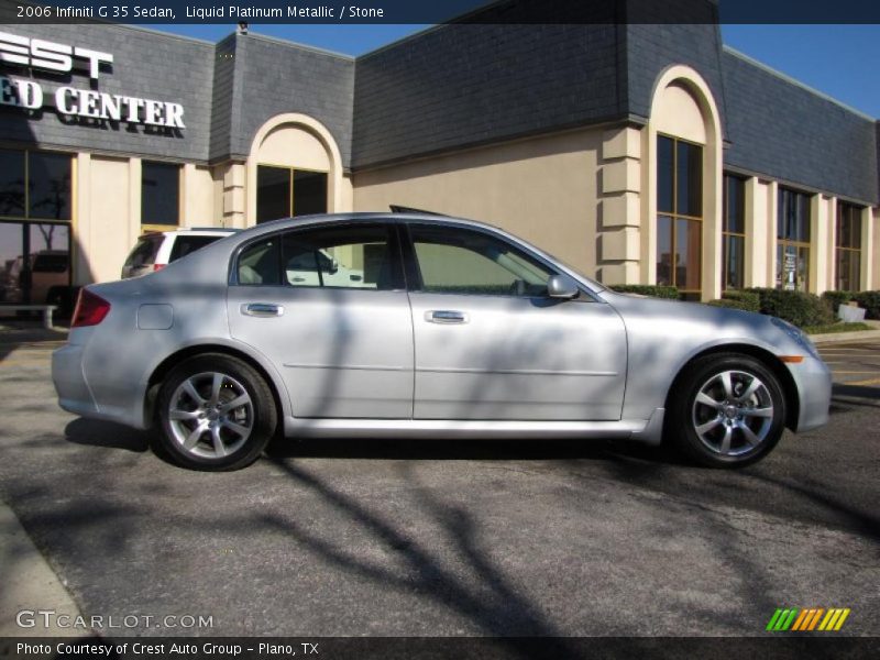Liquid Platinum Metallic / Stone 2006 Infiniti G 35 Sedan