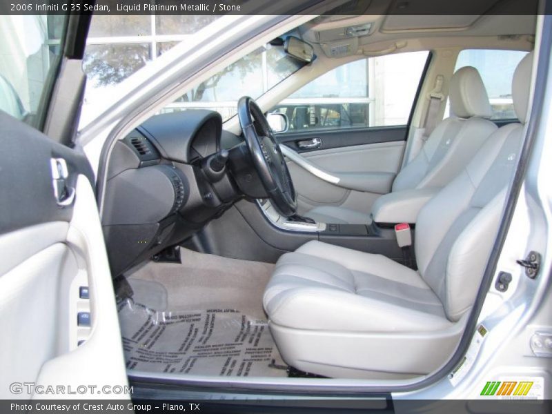 Liquid Platinum Metallic / Stone 2006 Infiniti G 35 Sedan