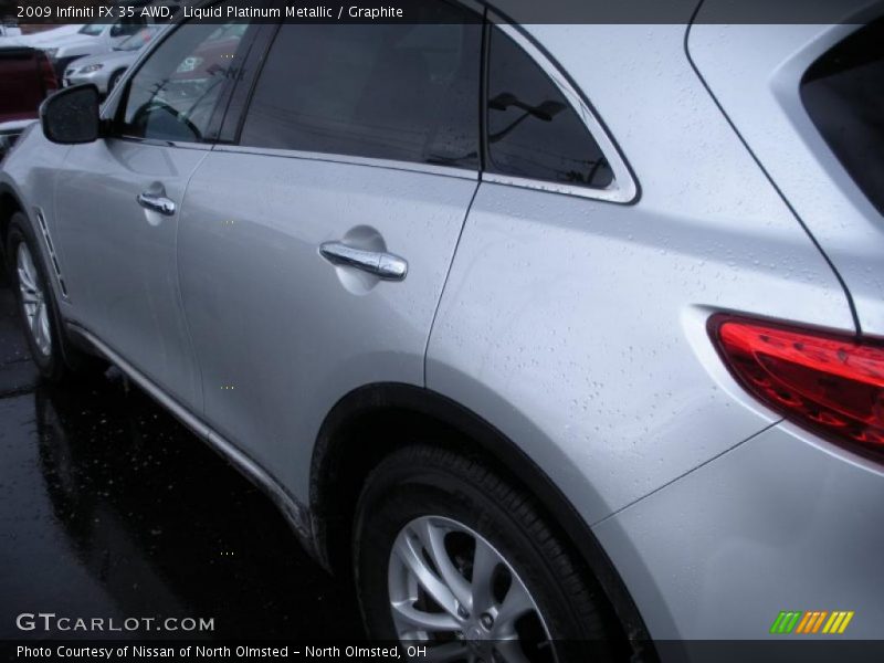 Liquid Platinum Metallic / Graphite 2009 Infiniti FX 35 AWD