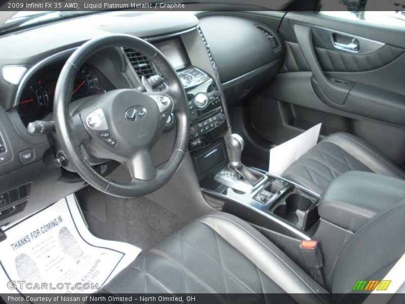Liquid Platinum Metallic / Graphite 2009 Infiniti FX 35 AWD