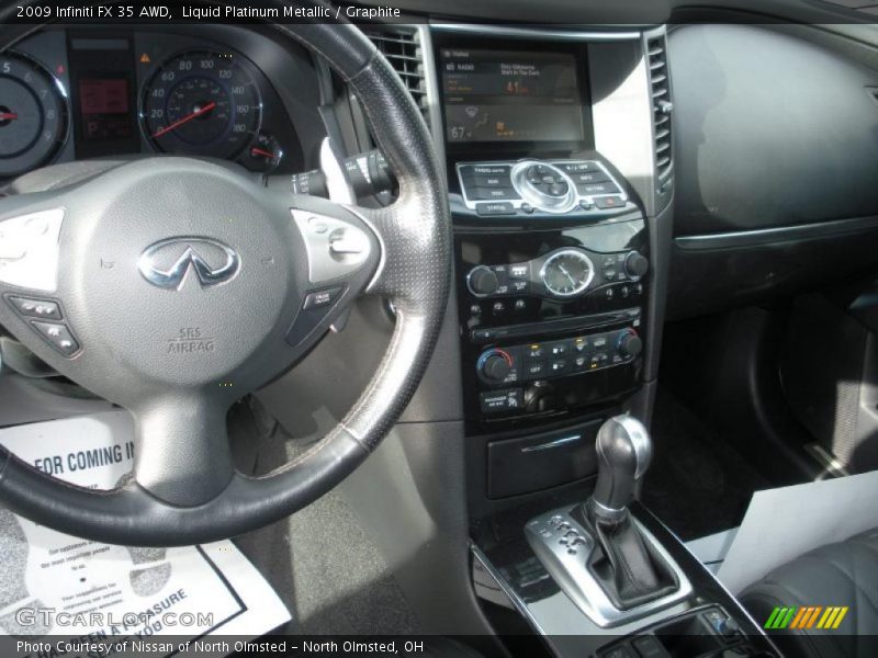 Liquid Platinum Metallic / Graphite 2009 Infiniti FX 35 AWD