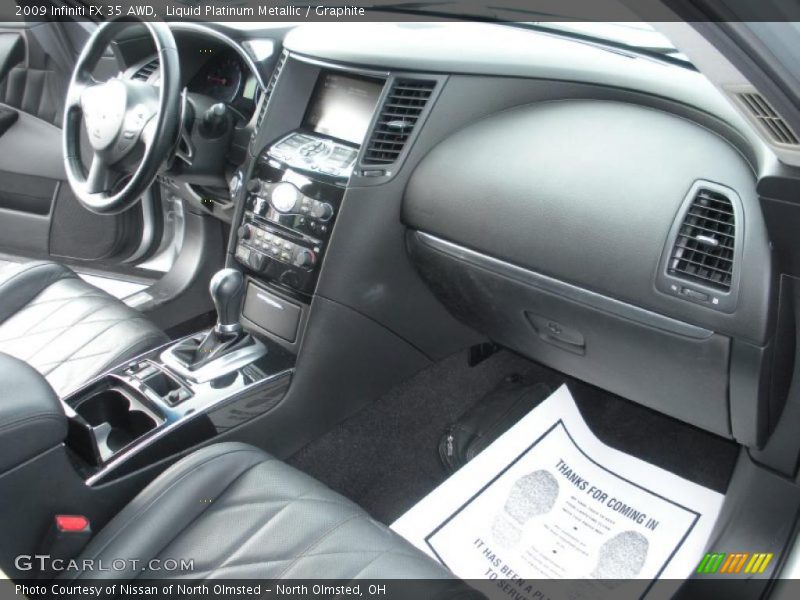 Liquid Platinum Metallic / Graphite 2009 Infiniti FX 35 AWD