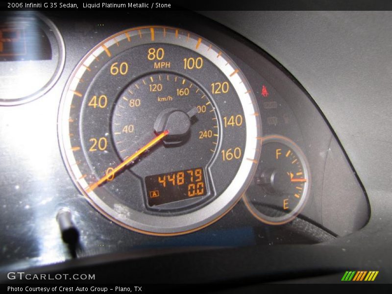 Liquid Platinum Metallic / Stone 2006 Infiniti G 35 Sedan