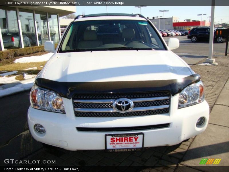 Super White / Ivory Beige 2006 Toyota Highlander Hybrid Limited 4WD