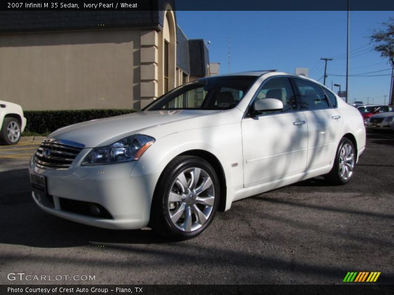 Ivory Pearl / Wheat 2007 Infiniti M 35 Sedan
