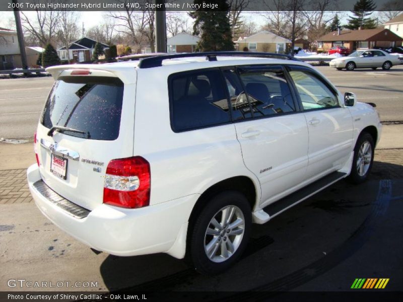 Super White / Ivory Beige 2006 Toyota Highlander Hybrid Limited 4WD