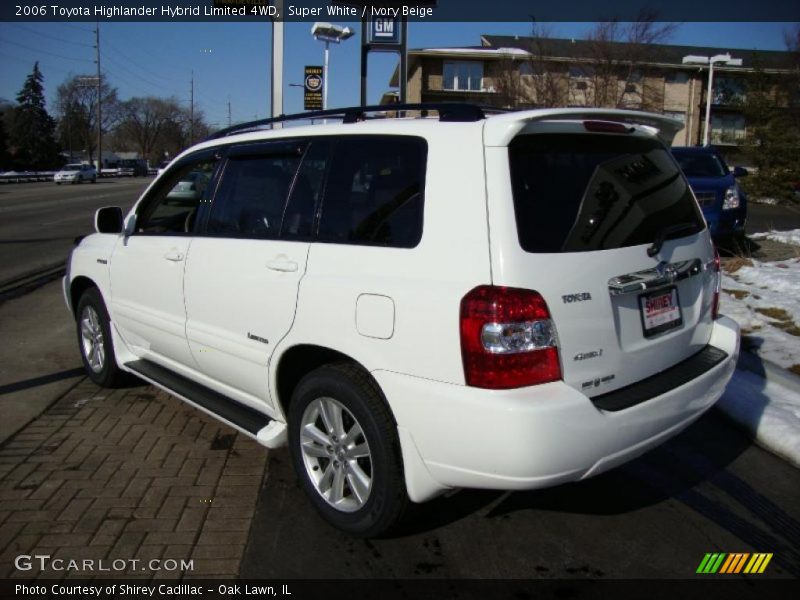 Super White / Ivory Beige 2006 Toyota Highlander Hybrid Limited 4WD