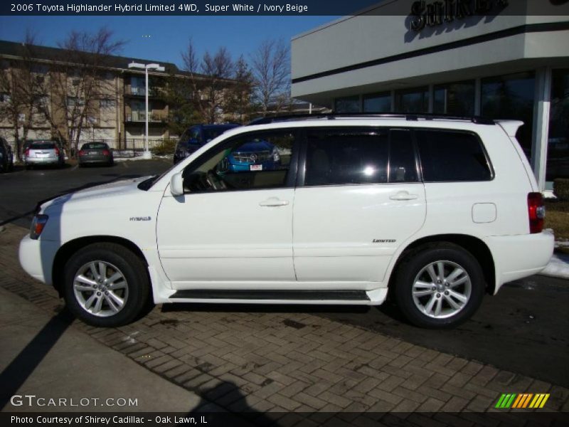 Super White / Ivory Beige 2006 Toyota Highlander Hybrid Limited 4WD