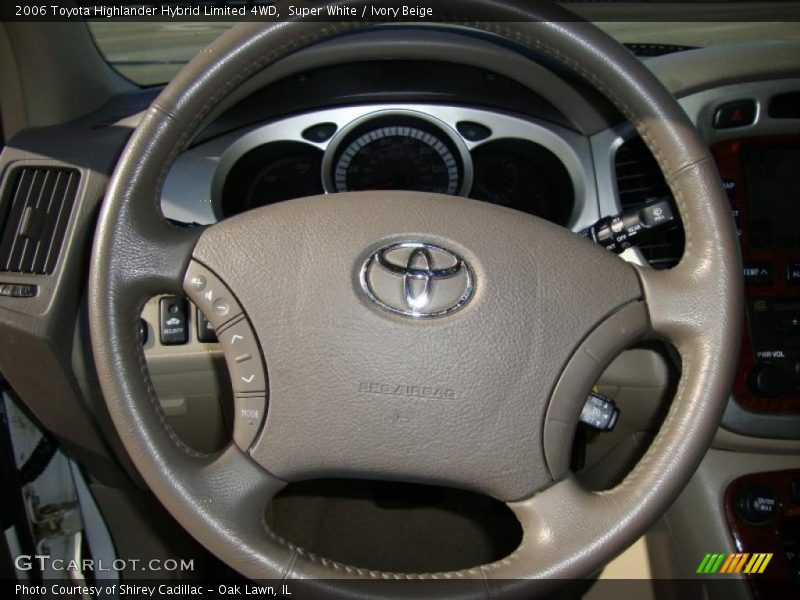Super White / Ivory Beige 2006 Toyota Highlander Hybrid Limited 4WD