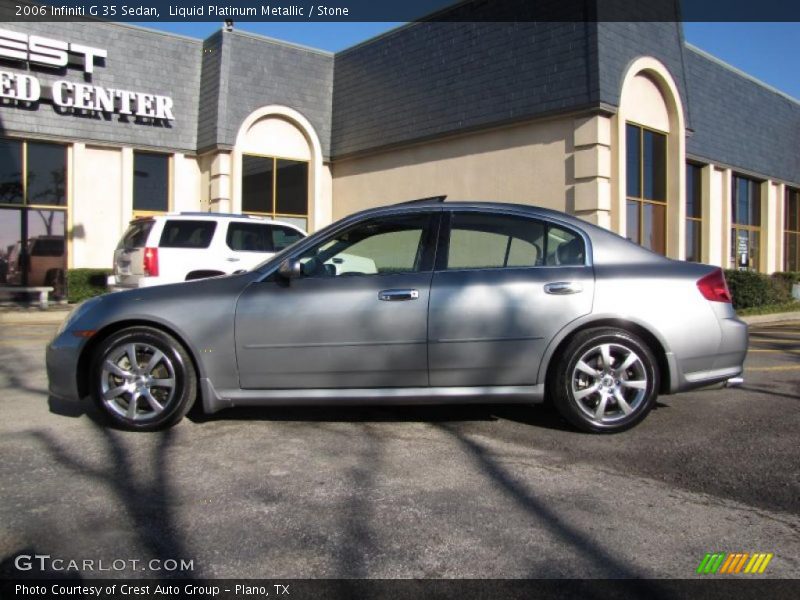 Liquid Platinum Metallic / Stone 2006 Infiniti G 35 Sedan