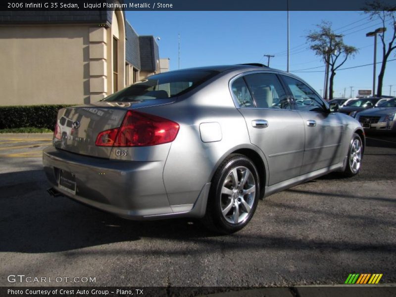 Liquid Platinum Metallic / Stone 2006 Infiniti G 35 Sedan