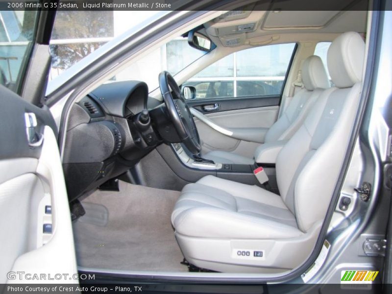 Liquid Platinum Metallic / Stone 2006 Infiniti G 35 Sedan
