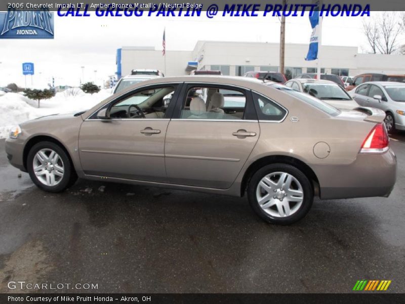 Amber Bronze Metallic / Neutral Beige 2006 Chevrolet Impala LT