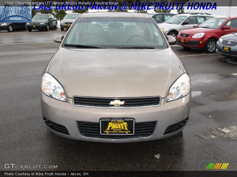 Amber Bronze Metallic / Neutral Beige 2006 Chevrolet Impala LT
