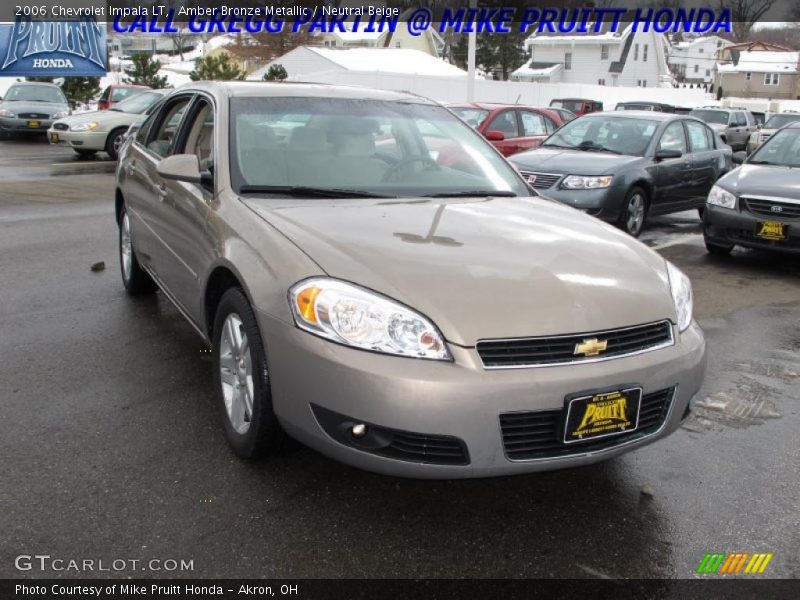 Amber Bronze Metallic / Neutral Beige 2006 Chevrolet Impala LT