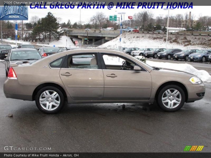 Amber Bronze Metallic / Neutral Beige 2006 Chevrolet Impala LT