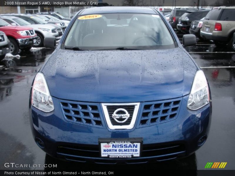 Indigo Blue Metallic / Gray 2008 Nissan Rogue S AWD