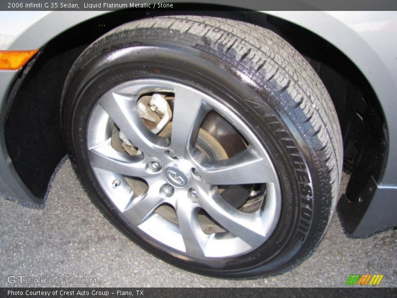 Liquid Platinum Metallic / Stone 2006 Infiniti G 35 Sedan