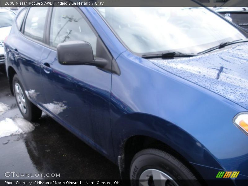 Indigo Blue Metallic / Gray 2008 Nissan Rogue S AWD