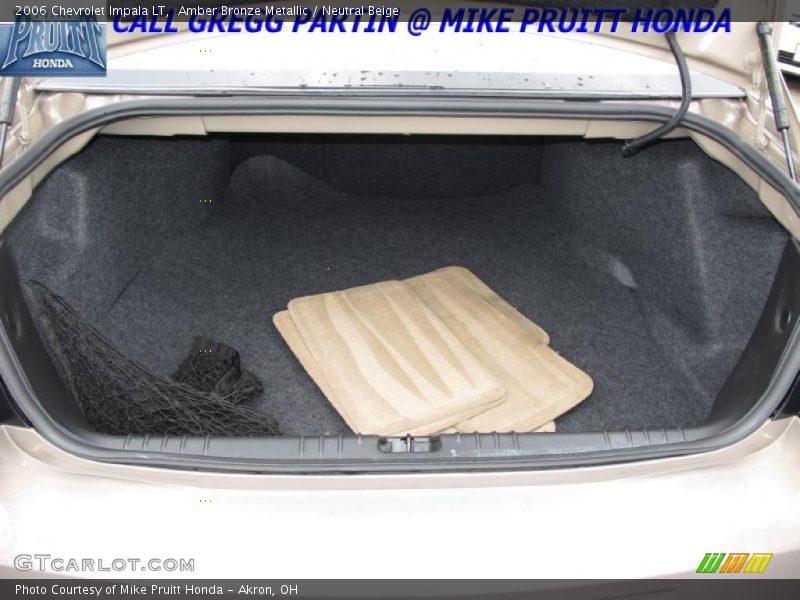 Amber Bronze Metallic / Neutral Beige 2006 Chevrolet Impala LT