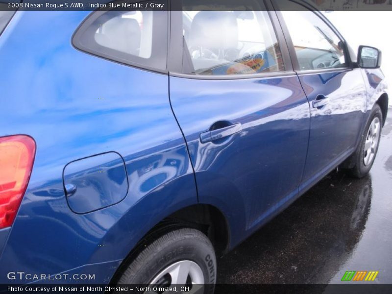 Indigo Blue Metallic / Gray 2008 Nissan Rogue S AWD