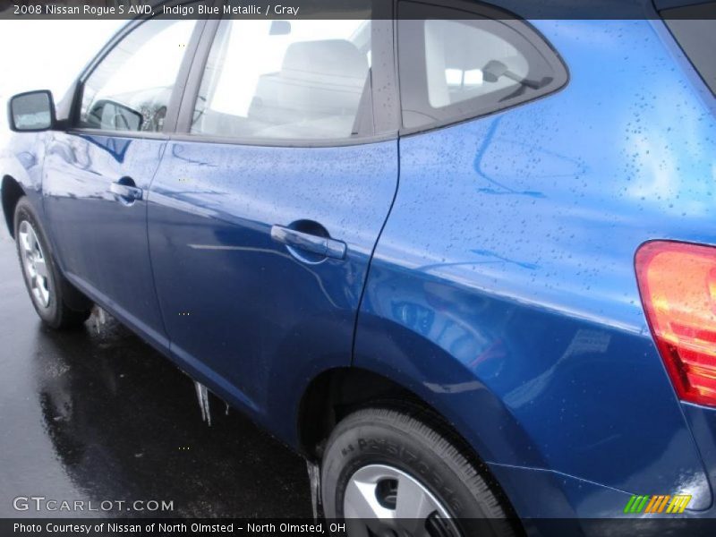 Indigo Blue Metallic / Gray 2008 Nissan Rogue S AWD